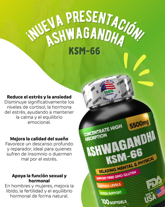 💊 Combo Premium Ashwagandha KSM-66 + NAD