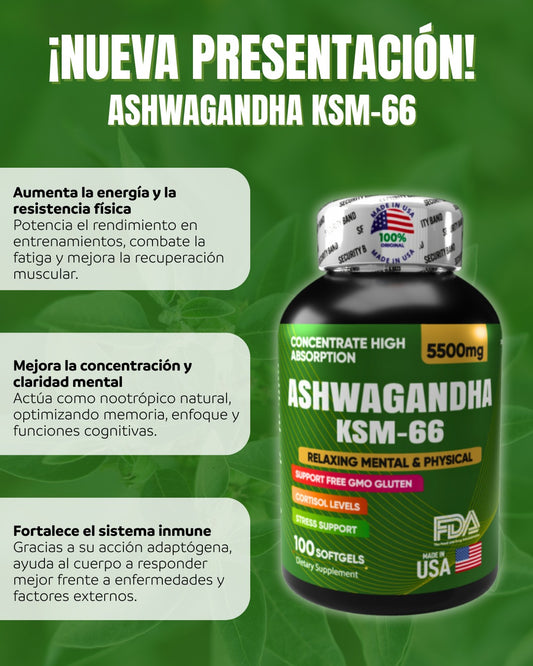 💊 Combo Premium Total: Ashwagandha, NAD+ y Citrato de Magnesio