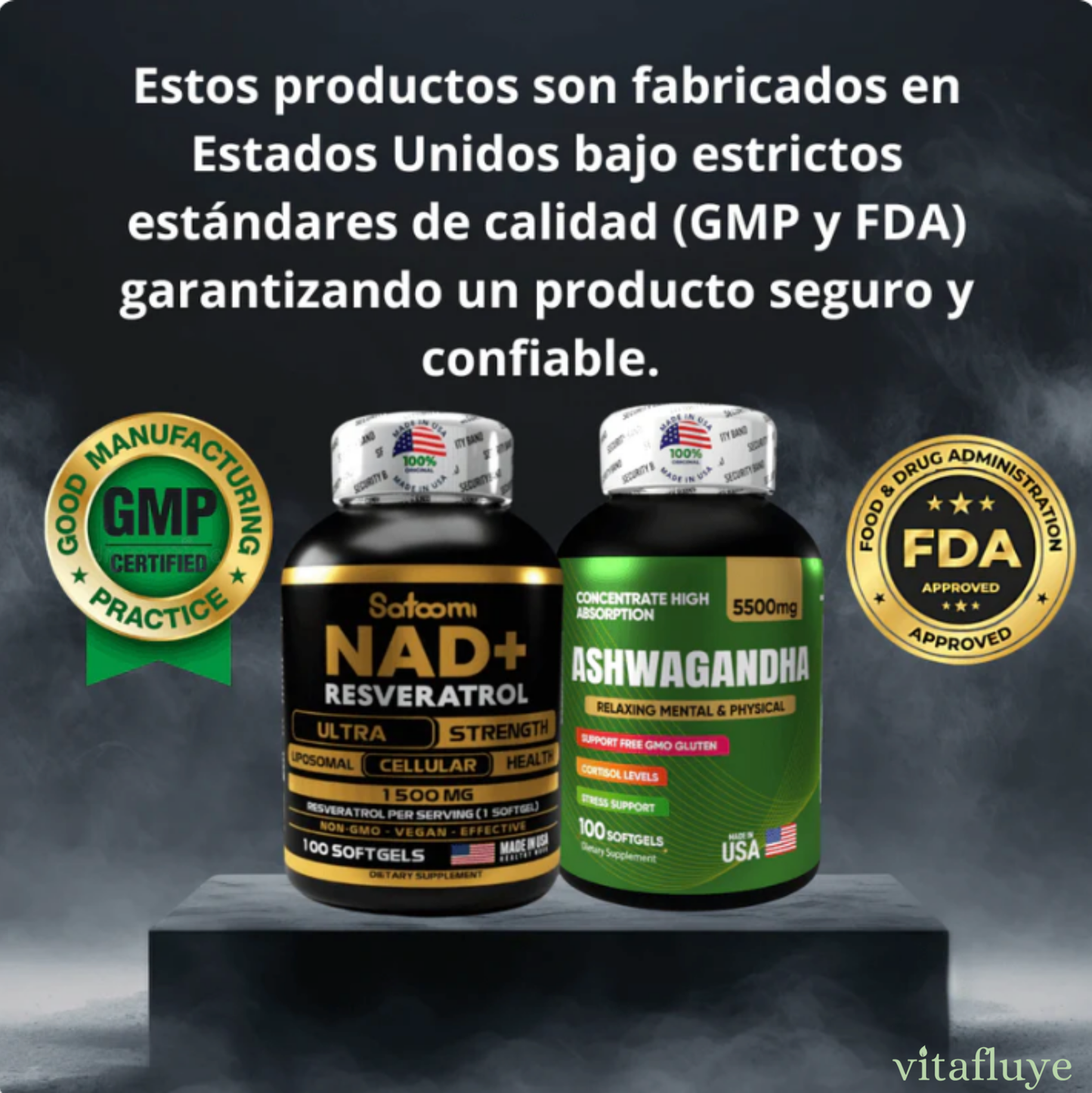 💊 Combo Premium Total: Ashwagandha, NAD+ y Citrato de Magnesio