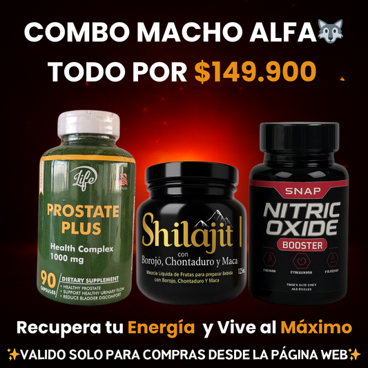 🦍 Combo Hombre Alfa 3X – Potencia, Energía y Próstata